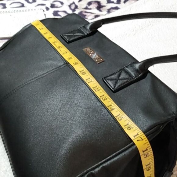 Large Mary Kay Bag/ Tote Black With Pink Floral Inside - Picture 11 of 16